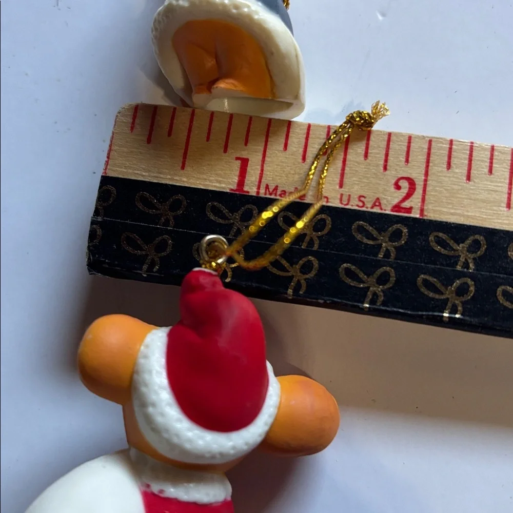 Anthropomorphic Christmas Mouse Plastic Ornaments Vintage Mouse Christmas